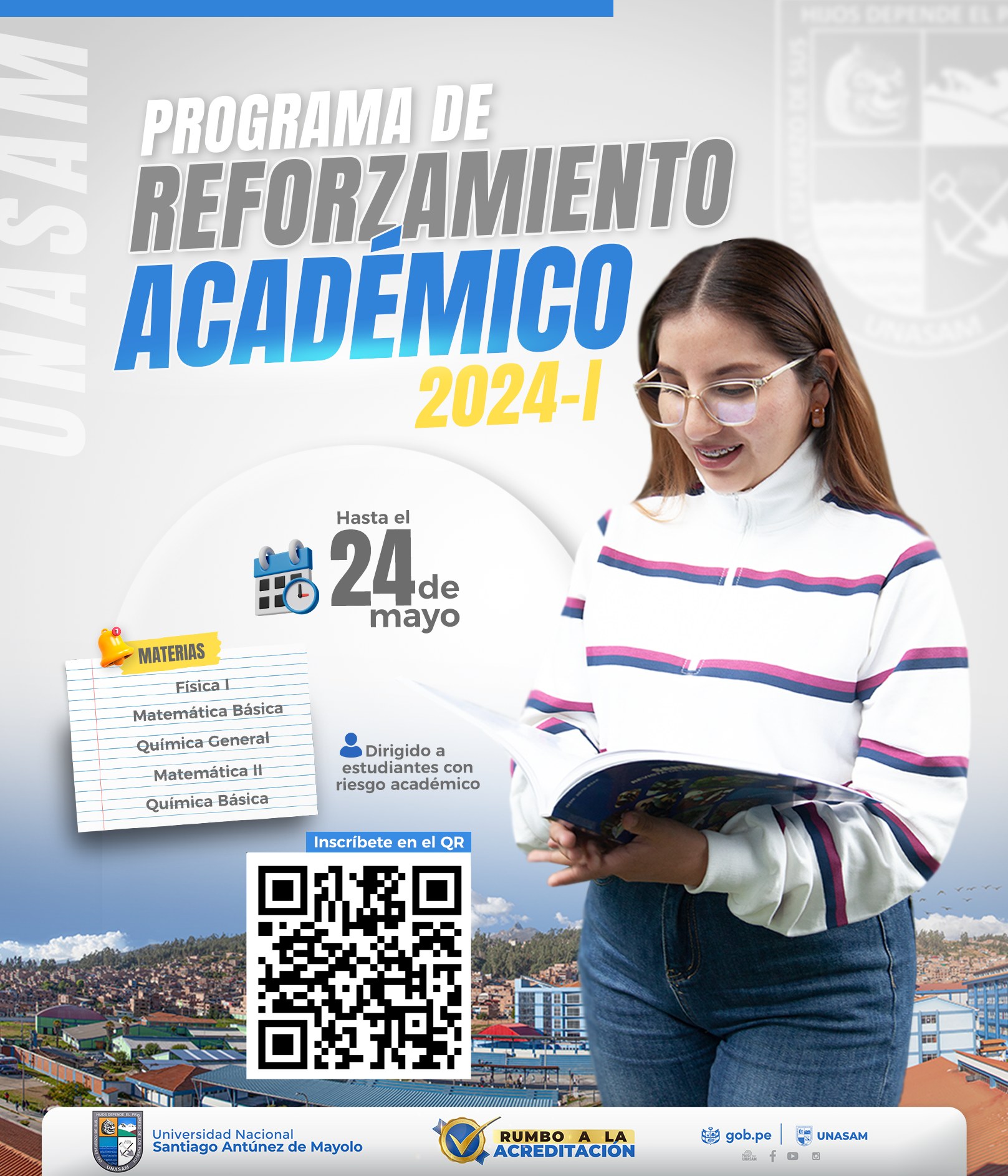  														PROGRAMA DE REFORZAMIENTO ACADÉMICO 2024-I
														